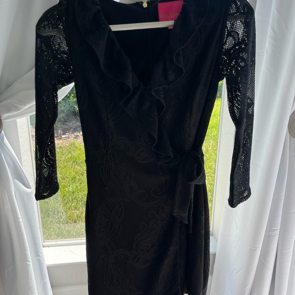 Lilly Pulitzer, Tiki wrap ruffle romper, size extra small NWOT - Picture 3 of 5